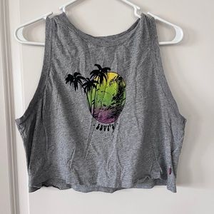 LEVI’S Sporty Gray Crop Tank